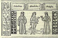Picture 47 of 76 from M. Plauti linguae latinae principis comoediae XX recens ex collatione multorum codicum : q[ui] tum calamo scripti tum formulis excusi habeba[n]tur singulari diligentia recognitae : item eaedem comoediae o[mn]ibus fere locis co[m]mentationibus ornantur (1511), leaf 370