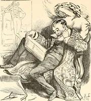 An illustration from M. P.'s in session, from Mr. Punch's parliamentary portrait gallery (1889)