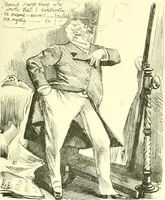 An illustration from M. P.'s in session, from Mr. Punch's parliamentary portrait gallery (1889)