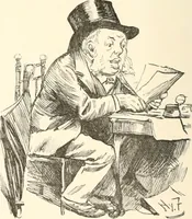 An illustration from M. P.'s in session, from Mr. Punch's parliamentary portrait gallery (1889)