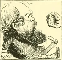 An illustration from M. P.'s in session, from Mr. Punch's parliamentary portrait gallery (1889)