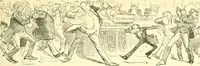 An illustration from M. P.'s in session, from Mr. Punch's parliamentary portrait gallery (1889)