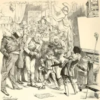 An illustration from M. P.'s in session, from Mr. Punch's parliamentary portrait gallery (1889)