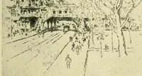 Picture 8 of 11 from Mr. Pennell's etchings of New York "skyscrapers" (1905), leaf 21