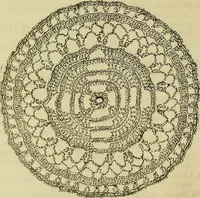 An illustration from Mrs. Gaugain's crochet D'Oyley book : [No. I-III] (1846)