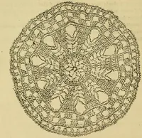 An illustration from Mrs. Gaugain's crochet D'Oyley book : [No. I-III] (1846)