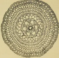 An illustration from Mrs. Gaugain's crochet D'Oyley book : [No. I-III] (1846)