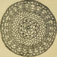 An illustration from Mrs. Gaugain's crochet D'Oyley book : [No. I-III] (1846)