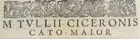 Picture 2 of 3 from M. Tullius Cicero Mannucciorum commentariis illustratus antiquaeq. lectioni restitutus (1583), leaf 183