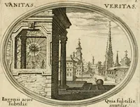 Picture 1 of 51 from Mundi lapis lydius, siue, Emblemata moralia nobilissimi viri D. Antonii A. Burgundia ... : in quibus vanitas per veritatem falsi accusatur & conuincitur (1665), leaf 12