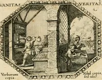 Picture 3 of 51 from Mundi lapis lydius, siue, Emblemata moralia nobilissimi viri D. Antonii A. Burgundia ... : in quibus vanitas per veritatem falsi accusatur & conuincitur (1665), leaf 16
