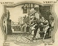 Picture 9 of 51 from Mundi lapis lydius, siue, Emblemata moralia nobilissimi viri D. Antonii A. Burgundia ... : in quibus vanitas per veritatem falsi accusatur & conuincitur (1665), leaf 28