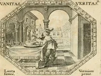 Picture 11 of 51 from Mundi lapis lydius, siue, Emblemata moralia nobilissimi viri D. Antonii A. Burgundia ... : in quibus vanitas per veritatem falsi accusatur & conuincitur (1665), leaf 32