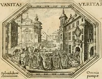 Picture 13 of 51 from Mundi lapis lydius, siue, Emblemata moralia nobilissimi viri D. Antonii A. Burgundia ... : in quibus vanitas per veritatem falsi accusatur & conuincitur (1665), leaf 36