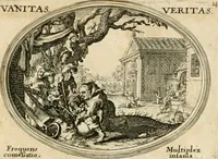 Picture 14 of 51 from Mundi lapis lydius, siue, Emblemata moralia nobilissimi viri D. Antonii A. Burgundia ... : in quibus vanitas per veritatem falsi accusatur & conuincitur (1665), leaf 38