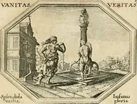 Picture 15 of 51 from Mundi lapis lydius, siue, Emblemata moralia nobilissimi viri D. Antonii A. Burgundia ... : in quibus vanitas per veritatem falsi accusatur & conuincitur (1665), leaf 40