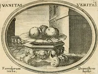 Picture 24 of 51 from Mundi lapis lydius, siue, Emblemata moralia nobilissimi viri D. Antonii A. Burgundia ... : in quibus vanitas per veritatem falsi accusatur & conuincitur (1665), leaf 58