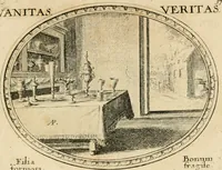 Picture 37 of 51 from Mundi lapis lydius, siue, Emblemata moralia nobilissimi viri D. Antonii A. Burgundia ... : in quibus vanitas per veritatem falsi accusatur & conuincitur (1665), leaf 84