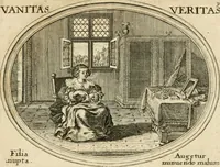 Picture 38 of 51 from Mundi lapis lydius, siue, Emblemata moralia nobilissimi viri D. Antonii A. Burgundia ... : in quibus vanitas per veritatem falsi accusatur & conuincitur (1665), leaf 86