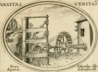 Picture 42 of 51 from Mundi lapis lydius, siue, Emblemata moralia nobilissimi viri D. Antonii A. Burgundia ... : in quibus vanitas per veritatem falsi accusatur & conuincitur (1665), leaf 94