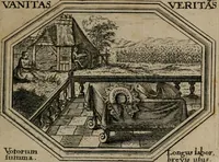 Picture 47 of 51 from Mundi lapis lydius, siue, Emblemata moralia nobilissimi viri D. Antonii A. Burgundia quondam Archidiaconi Brugensis : in quibus vanitas per veritatem falsi accusatur & conuincitur (1665), leaf 102