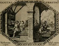Picture 4 of 51 from Mundi lapis lydius, siue, Emblemata moralia nobilissimi viri D. Antonii A. Burgundia quondam Archidiaconi Brugensis : in quibus vanitas per veritatem falsi accusatur & conuincitur (1665), leaf 14