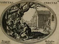 Picture 15 of 51 from Mundi lapis lydius, siue, Emblemata moralia nobilissimi viri D. Antonii A. Burgundia quondam Archidiaconi Brugensis : in quibus vanitas per veritatem falsi accusatur & conuincitur (1665), leaf 36