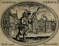 Picture 26 of 51 from Mundi lapis lydius, siue, Emblemata moralia nobilissimi viri D. Antonii A. Burgundia quondam Archidiaconi Brugensis : in quibus vanitas per veritatem falsi accusatur & conuincitur (1665), leaf 60