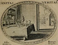 Picture 37 of 51 from Mundi lapis lydius, siue, Emblemata moralia nobilissimi viri D. Antonii A. Burgundia quondam Archidiaconi Brugensis : in quibus vanitas per veritatem falsi accusatur & conuincitur (1665), leaf 82