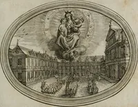An illustration from Mundi lapis Lydius, oder, Der Welt Probier-Stein : das ist, Emblematische Sitten-Lehren (1712)