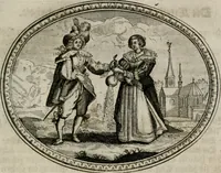 An illustration from Mundi lapis Lydius, oder, Der Welt Probier-Stein : das ist, Emblematische Sitten-Lehren (1712)