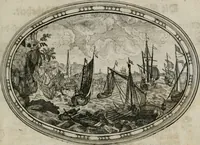 An illustration from Mundi lapis Lydius, oder, Der Welt Probier-Stein : das ist, Emblematische Sitten-Lehren (1712)