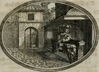 An illustration from Mundi lapis Lydius, oder, Der Welt Probier-Stein : das ist, Emblematische Sitten-Lehren (1712)