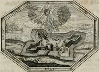 An illustration from Mundi lapis Lydius, oder, Der Welt Probier-Stein : das ist, Emblematische Sitten-Lehren (1712)