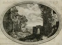 An illustration from Mundi lapis Lydius, oder, Der Welt Probier-Stein : das ist, Emblematische Sitten-Lehren (1712)