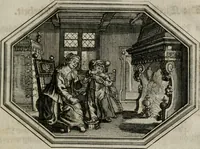 An illustration from Mundi lapis Lydius, oder, Der Welt Probier-Stein : das ist, Emblematische Sitten-Lehren (1712)