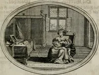 An illustration from Mundi lapis Lydius, oder, Der Welt Probier-Stein : das ist, Emblematische Sitten-Lehren (1712)