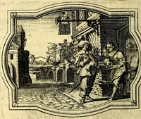 An illustration from Mundi lapis lydius, siue, Vanitas per veritat falsi accusata & conuicta (1639)