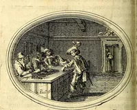 An illustration from Mundi lapis lydius, siue, Vanitas per veritat falsi accusata & conuicta (1639)