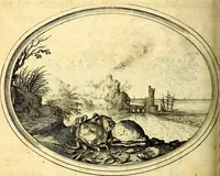 An illustration from Mundi lapis lydius, siue, Vanitas per veritat falsi accusata & conuicta (1639)