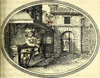 An illustration from Mundi lapis lydius, siue, Vanitas per veritat falsi accusata & conuicta (1639)