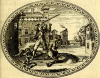 An illustration from Mundi lapis lydius, siue, Vanitas per veritat falsi accusata & conuicta (1639)