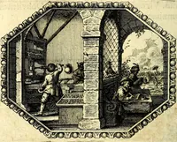An illustration from Mundi lapis lydius, siue, Vanitas per veritat falsi accusata & conuicta (1639)