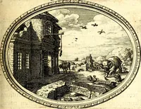 An illustration from Mundi lapis lydius, siue, Vanitas per veritat falsi accusata & conuicta (1639)