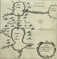 An illustration from Mundus Subterraneus, in XII libros digestus; quo divinum subterrestris mundi opificium, mira ergasteriorum naturæ in eo distributio, verbo pantámorphou Protei regnum, universæ denique naturæ majestas (1665)