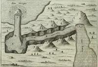 Picture 115 of 373 from Mundus Subterraneus, in XII libros digestus; quo divinum subterrestris mundi opificium, mira ergasteriorum naturæ in eo distributio, verbo pantámorphou Protei regnum, universæ denique naturæ majestas (1665), leaf 203