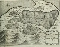 An illustration from Mundus Subterraneus, in XII libros digestus; quo divinum subterrestris mundi opificium, mira ergasteriorum naturæ in eo distributio, verbo pantámorphou Protei regnum, universæ denique naturæ majestas (1665)