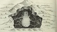 An illustration from Mundus Subterraneus, in XII libros digestus; quo divinum subterrestris mundi opificium, mira ergasteriorum naturæ in eo distributio, verbo pantámorphou Protei regnum, universæ denique naturæ majestas (1665)