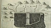 An illustration from Mundus Subterraneus, in XII libros digestus; quo divinum subterrestris mundi opificium, mira ergasteriorum naturæ in eo distributio, verbo pantámorphou Protei regnum, universæ denique naturæ majestas (1665)