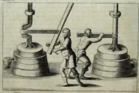 An illustration from Mundus Subterraneus, in XII libros digestus; quo divinum subterrestris mundi opificium, mira ergasteriorum naturæ in eo distributio, verbo pantámorphou Protei regnum, universæ denique naturæ majestas (1665)